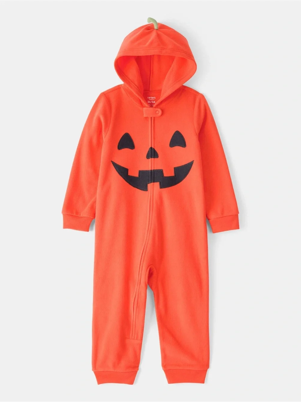 Kids Orange Pumpkin Halloween Costume Set - Hoodie Romper & Sweaters